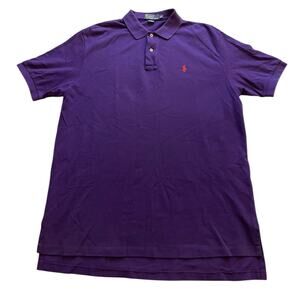 Polo Ralph Lauren Polo Golf Short Sleeve Shirt Mens XL Purple Red Pony